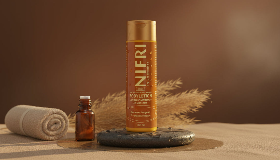 Le secret d’un glow qui dure : le lait corps prolongateur de bronzage NIFRI